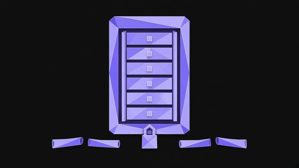 Ilustração Air-gapped LLM inference: cofre de servidor on-premise isolado para um DORA compliant LLM engine e SecNumCloud LLM runtime planeados